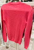 Gucci Pink & Red Interlocking G Sweater Sz Sm