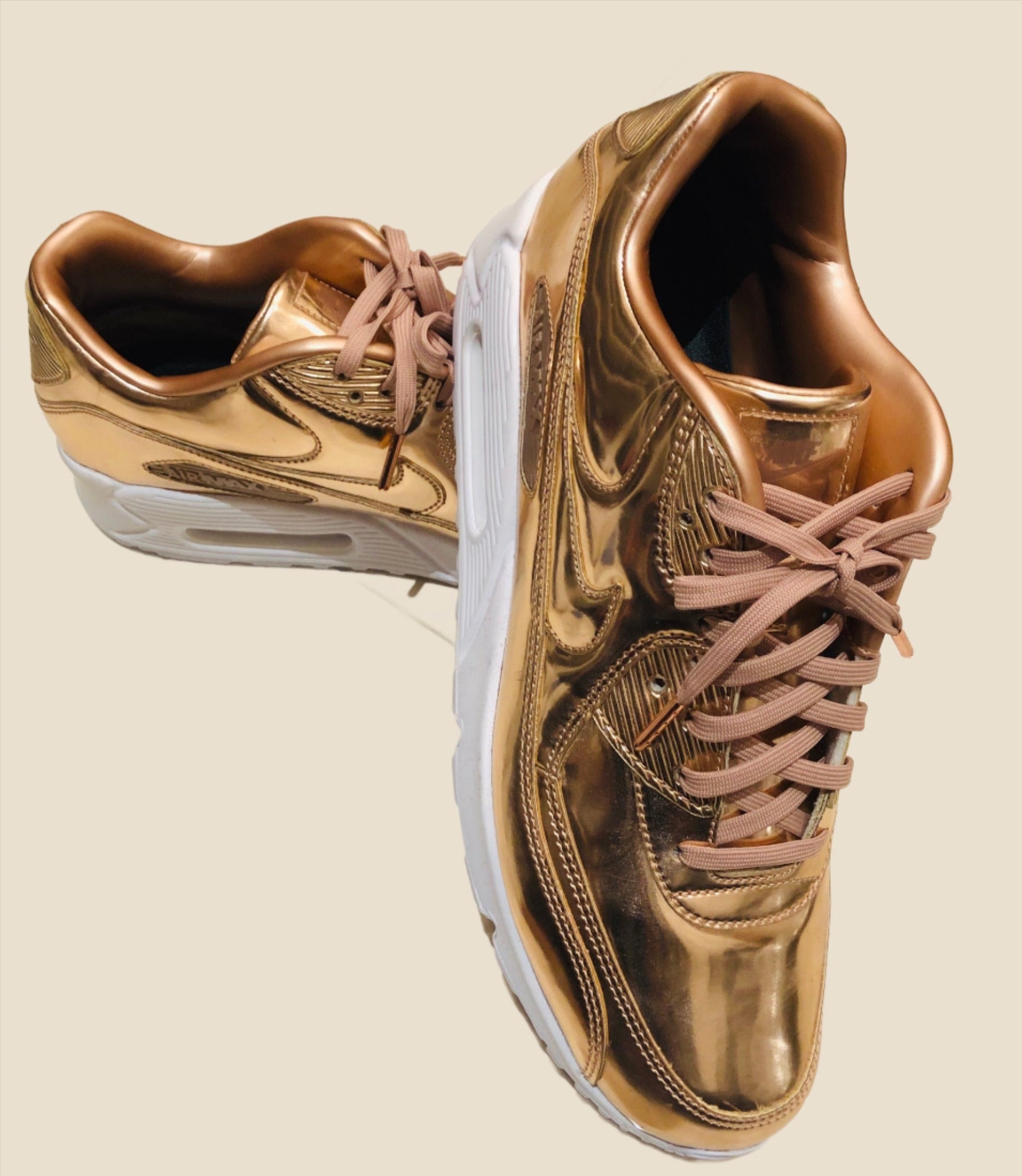 Nike Air Max 90 Liquid Rose Gold Sz 12