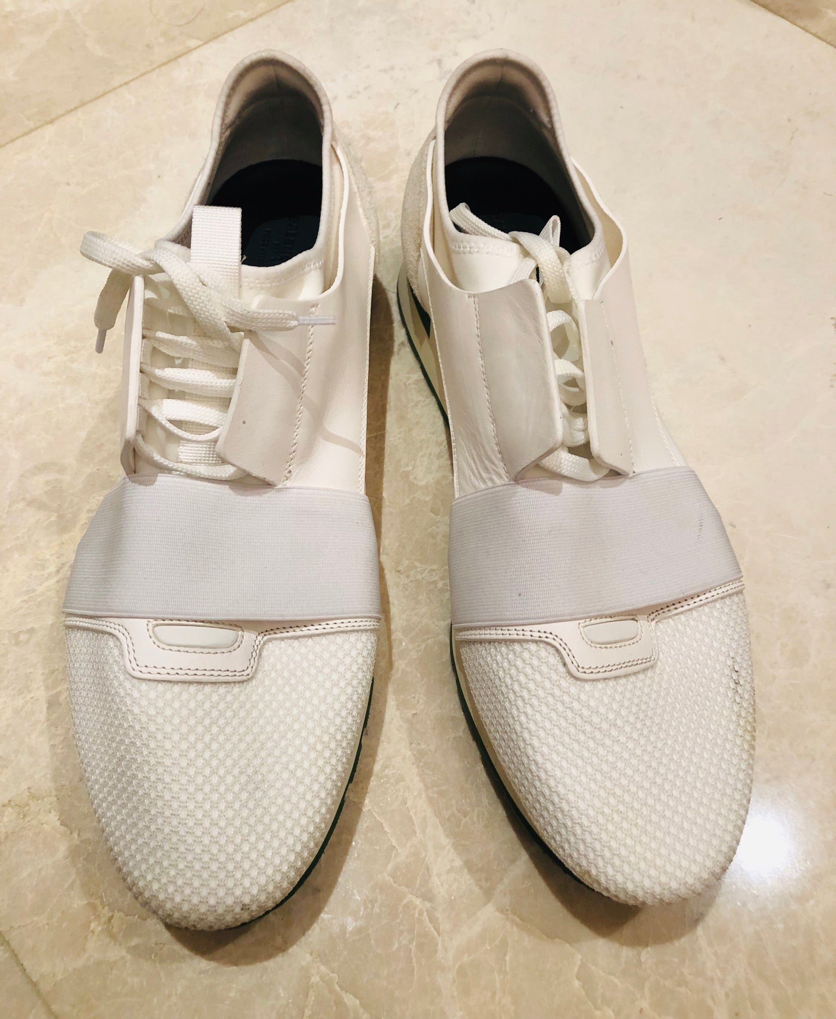 Balenciaga race runners white clearance