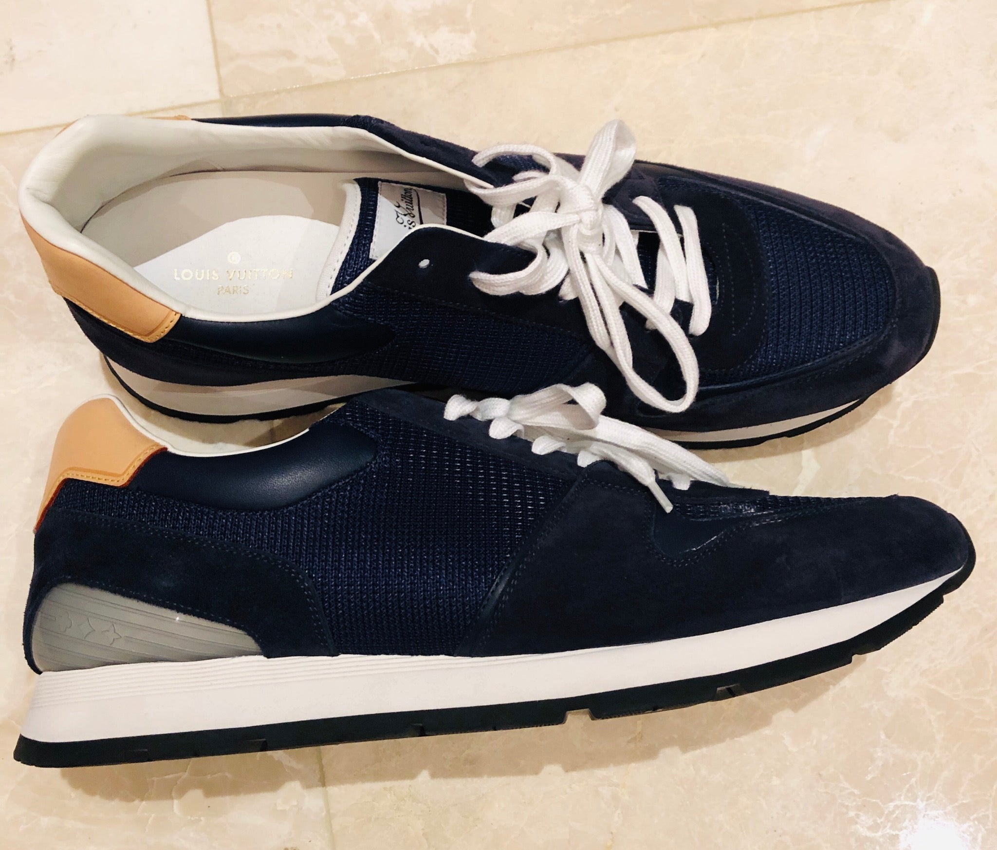 navy blue louis vuitton sneakers
