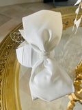 White Bridal Bow Handmade Fascinator Couture Headpiece