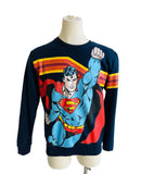 ICEBERG Superman Black Knit Sweater Sz XL