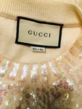 Gucci Sequin Snow White Knit Sweater Sz XS