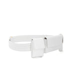 Gabriela Hearst White Leather Utility Belt Sz SM