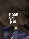 Hood By Air HBA Blue Striped Hoodie Top Jacket Sz XL