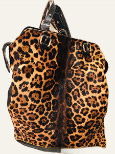 Christian Louboutin Leopard Pony Hair Backpack