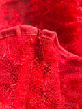 Gucci Red Lace Pants & Top Set Sz Sm