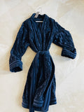 Christian Dior Oblique Logo Navy Long Robe
