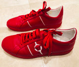 Versace Red Leather Low Martin Sneakers Sz 12/45