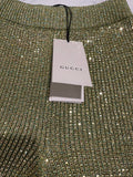 Gucci Crystal Knit green/Yellow Pants Sz XXS