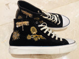 Roberto Cavalli Suede Embroidered Sneakers Sz 45/12