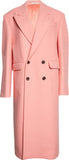 Alexander McQueen Pink Wool Pea Coat Topcoat  Sz XL