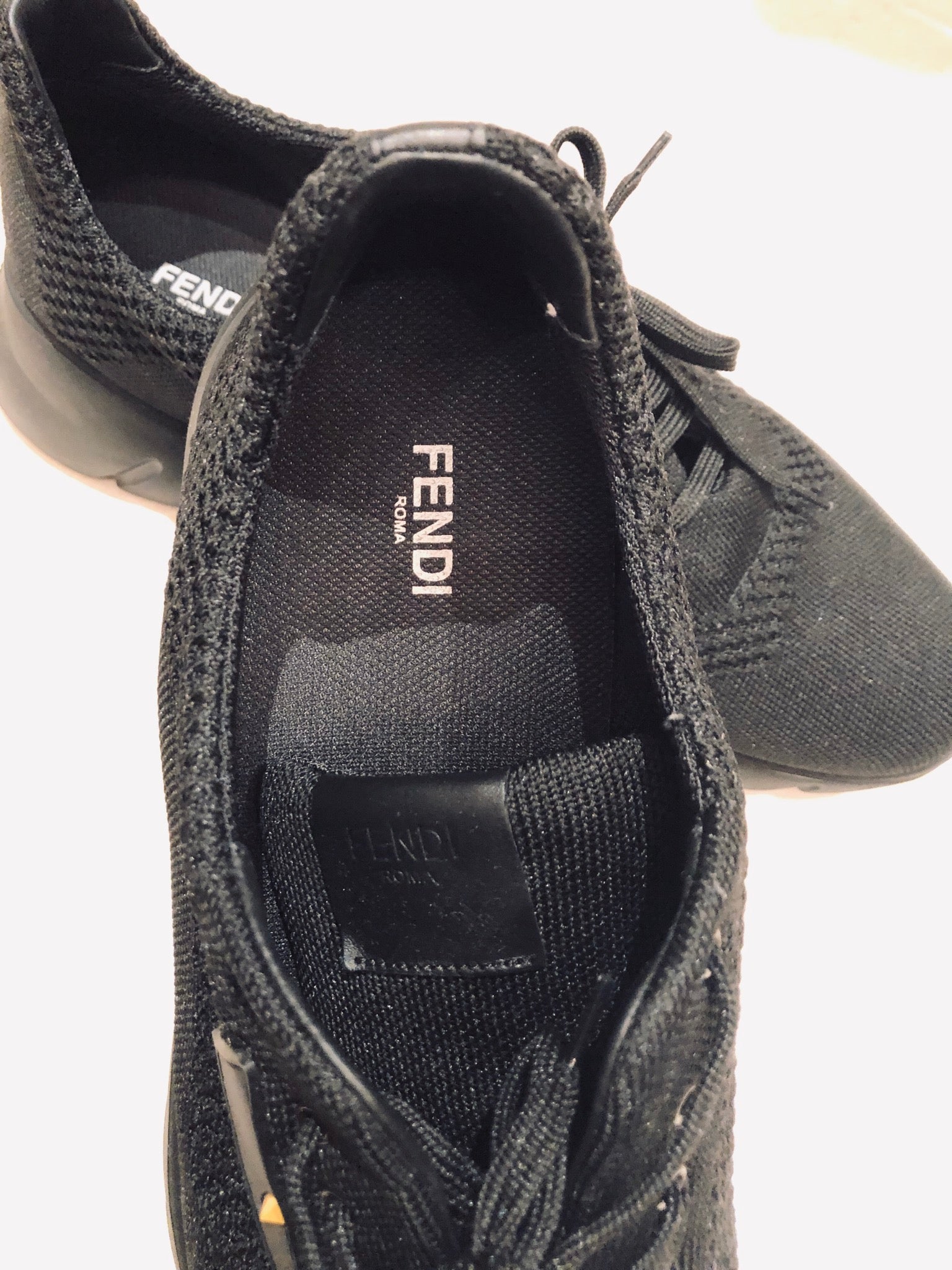 Fendi Black Fabric Sneakers Sz 12/11 – Wopsters Closet display picture 3