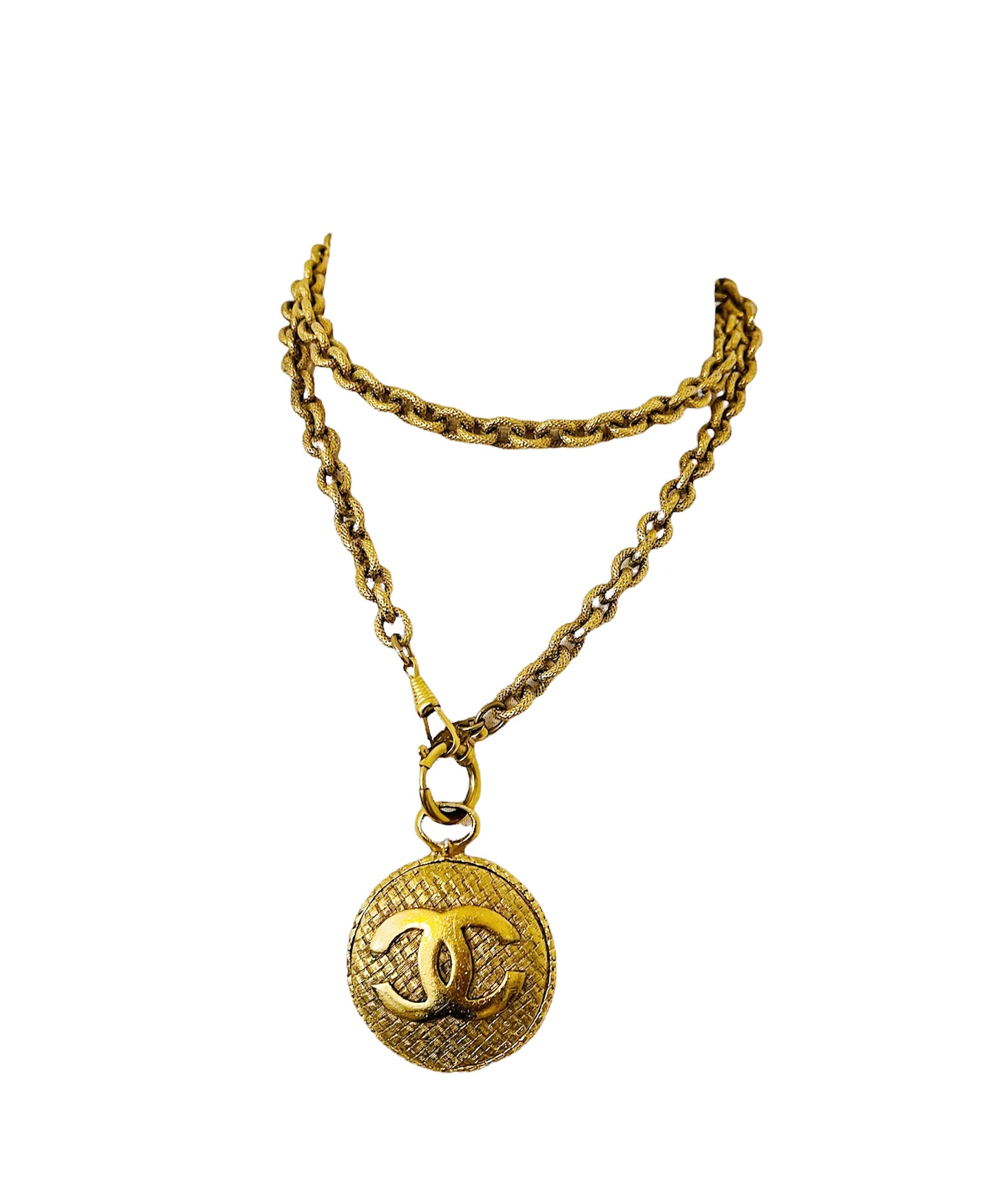 Chanel Vintage Gold Long Mirror Chain Necklace – Wopsters Closet
