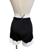 Balmain Black White Knit Shorts SZ Small