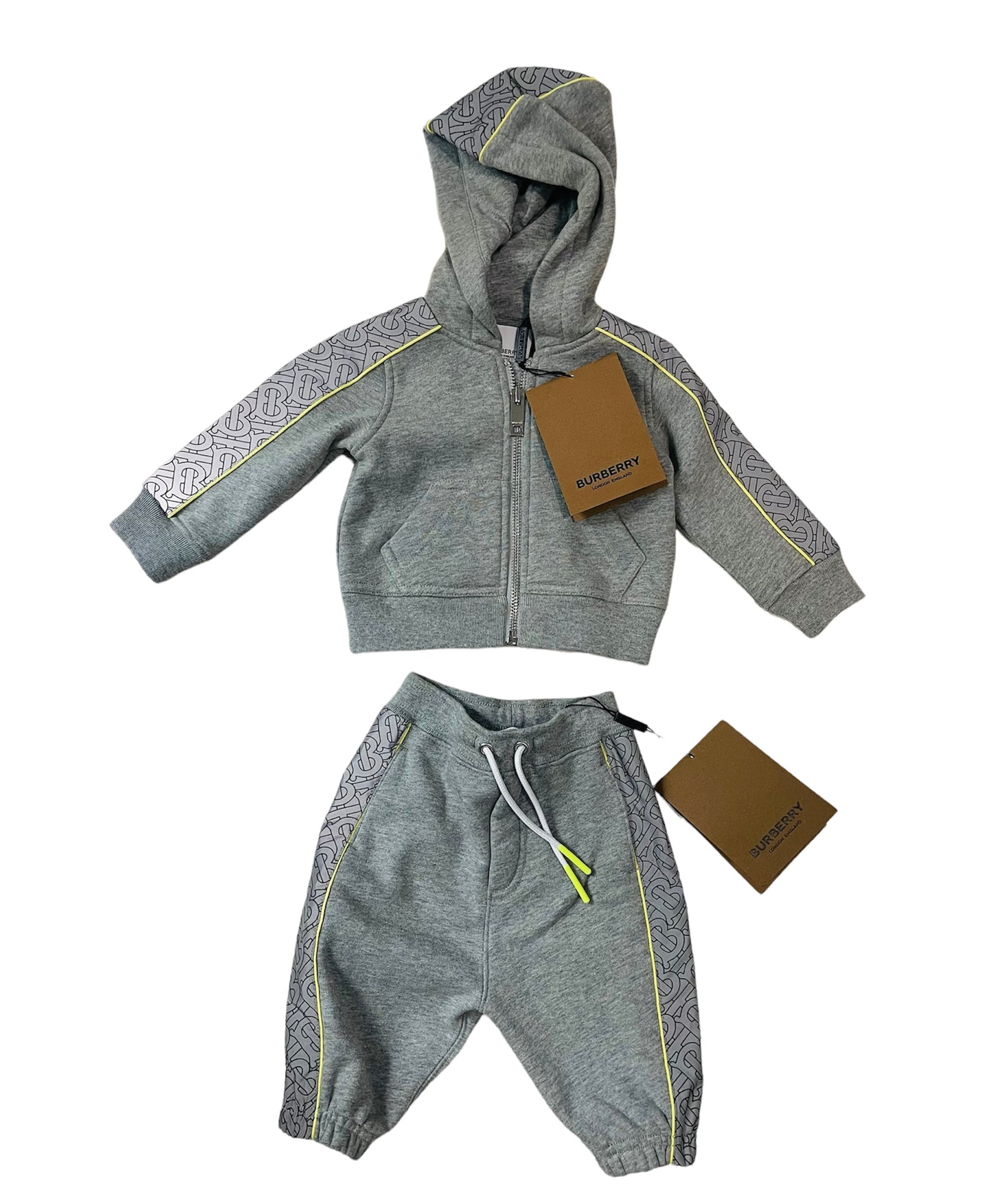 Burberry grey sale tracksuit