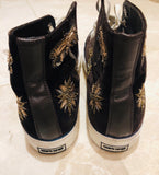 Roberto Cavalli Suede Embroidered Sneakers Sz 45/12