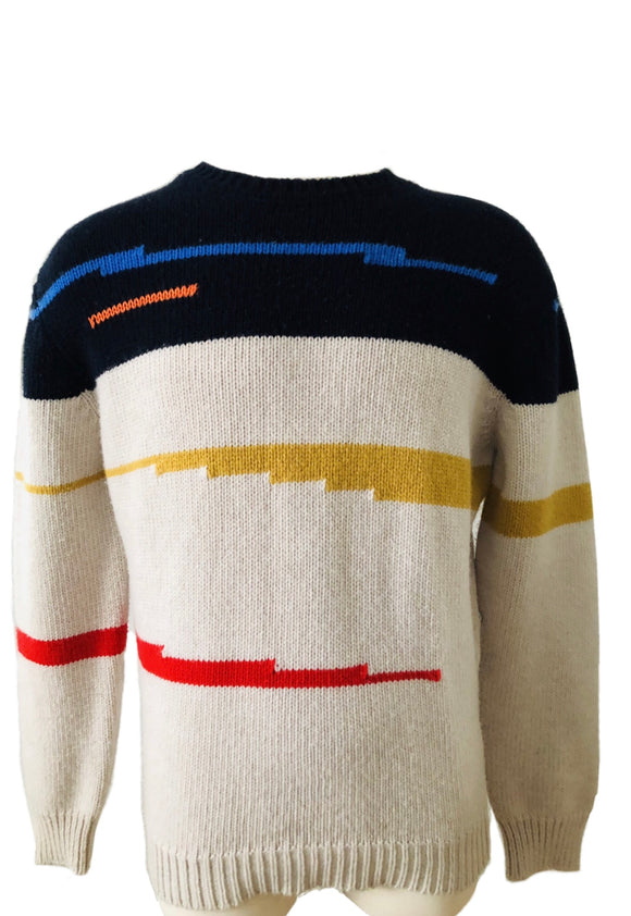 Stella McCartney Multicolored Knit Sweater Sz XL