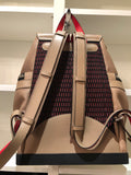 Christian Louboutin Explorafunk Studded Taupe Leather Backpack