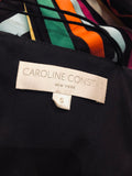 Caroline Constas Striped Multicolored Maxi Dress Sz Sm