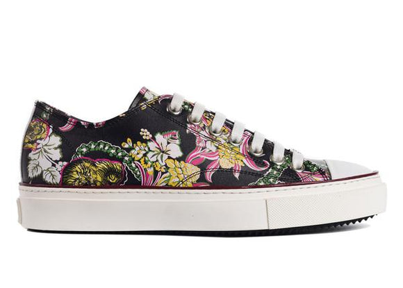 Roberto Cavalli Floral Low Leather Sneakers Sz 44