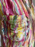 Yves Saint Laurent YSL Vintage Watercolor Sleeveless Shirt Sz Small
