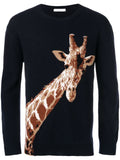 Valentino Giraffe Wool Sweater Sz XL