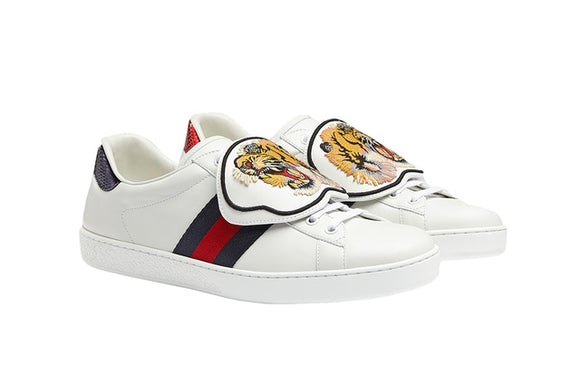 Gucci Ace Tiger Patch Sneakers Sz 12
