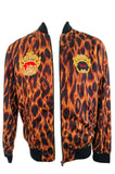 Versace Leopard Print Track Jacket Sz XLarge