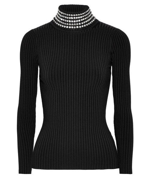Alexander Wang Black Crystal Turtleneck Top Sz sm – Wopsters Closet