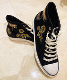 Roberto Cavalli Suede Embroidered Sneakers Sz 45/12