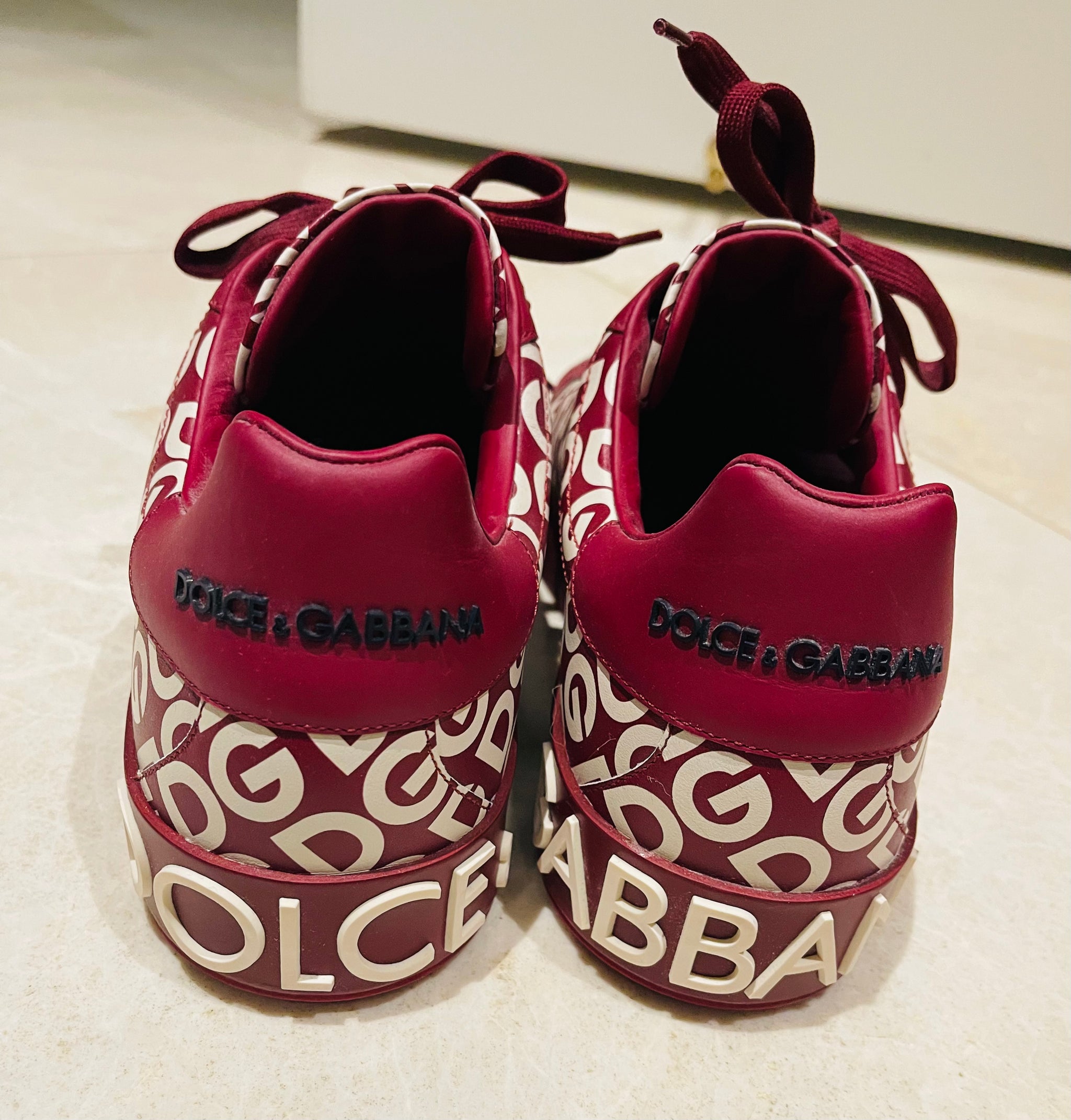 Dolce & Gabbana Red Sneakers Dolce & Gabbana Red Mixed-Materials NS1 Sneakers | Sendegaro main image 3