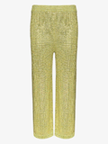 Gucci Crystal Knit green/Yellow Pants Sz XXS