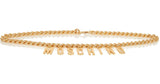 Moschino Gold Logo Chain Belt Sz Sm