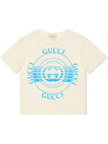 Gucci Blue/Gray Logo T-shirt & Joggers Set Sz 3/6 Months