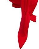 Richard Quinn Red Gloved Jumpsuit Heels Sz 8